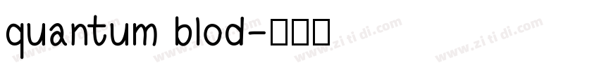 quantum blod字体转换